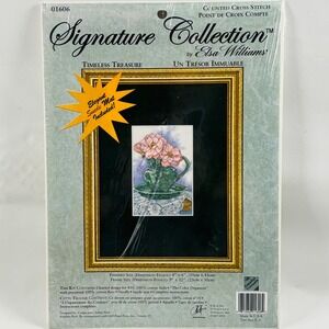 Elsa Williams Timeless Treasure Counted Cross Stitch Kit 01606 Flowers Pitcher
